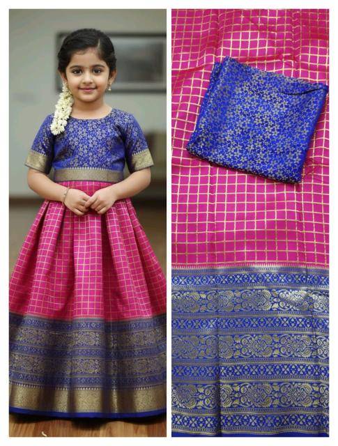 kids lehenga lichi silk Kids wear suppliers in Surat